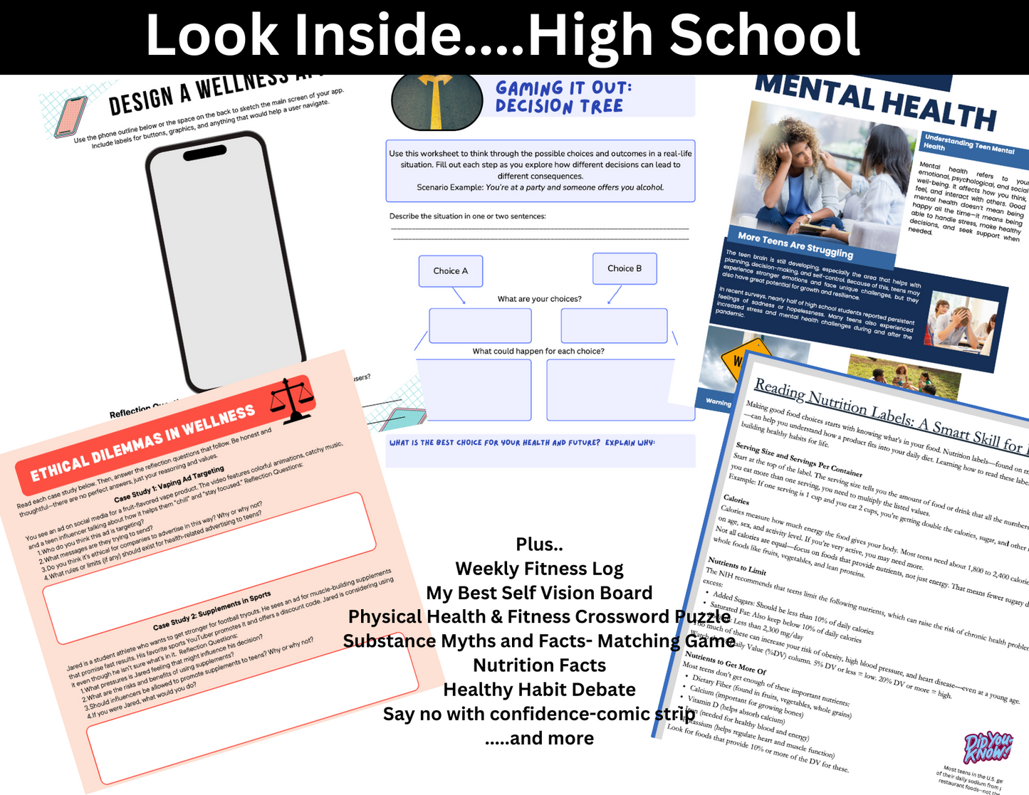Healthy Lifestyles Workbooks
