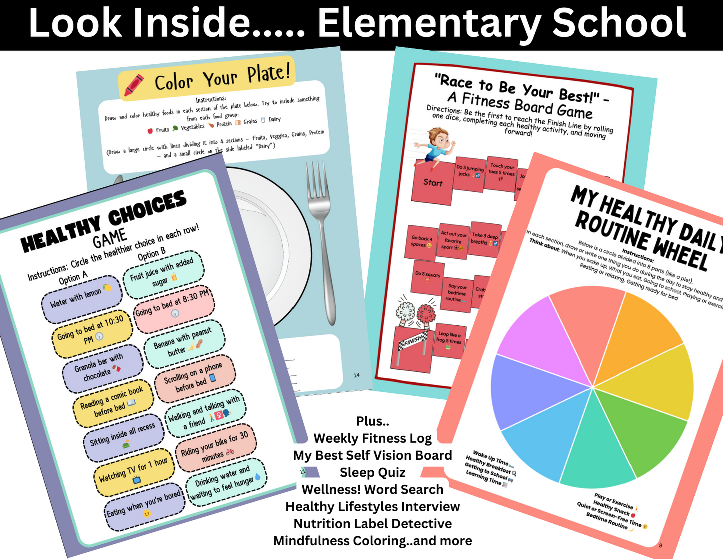 Healthy Lifestyles Workbooks