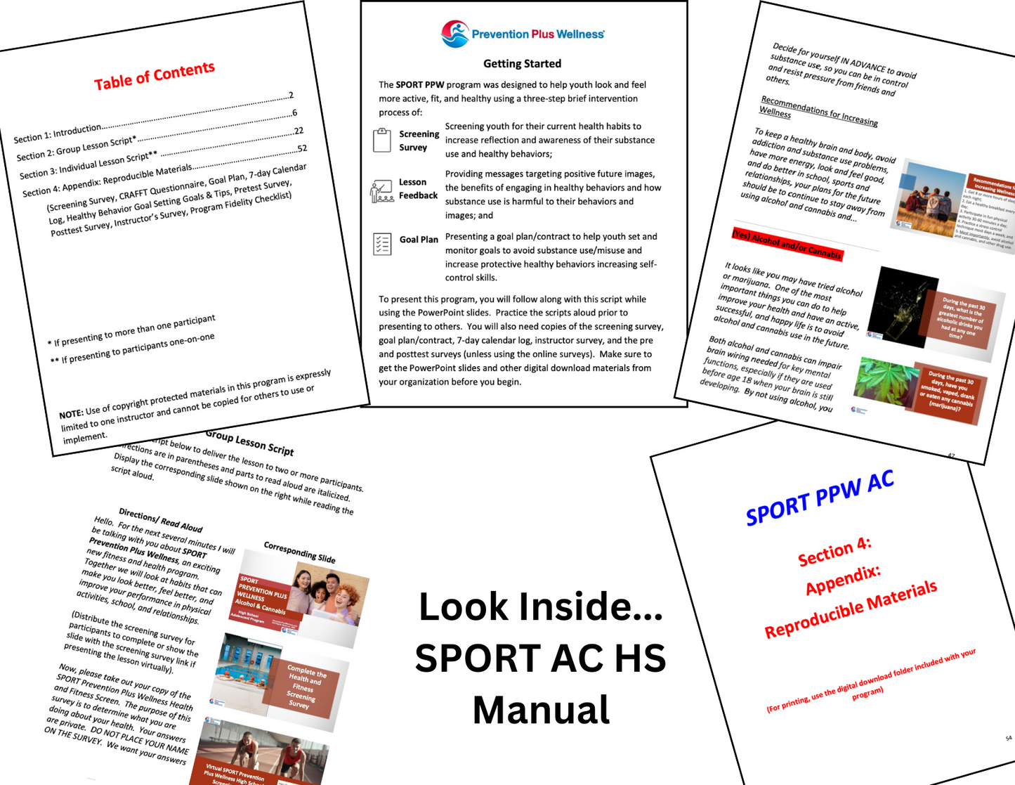 SPORT PPW Alcohol & Cannabis Program