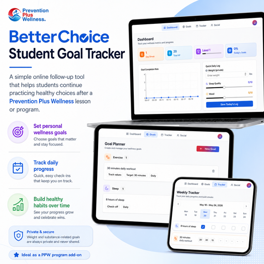 BetterChoice Student Wellness Goal Tracker