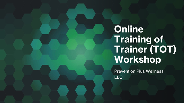 Online Training of Trainer Workshop