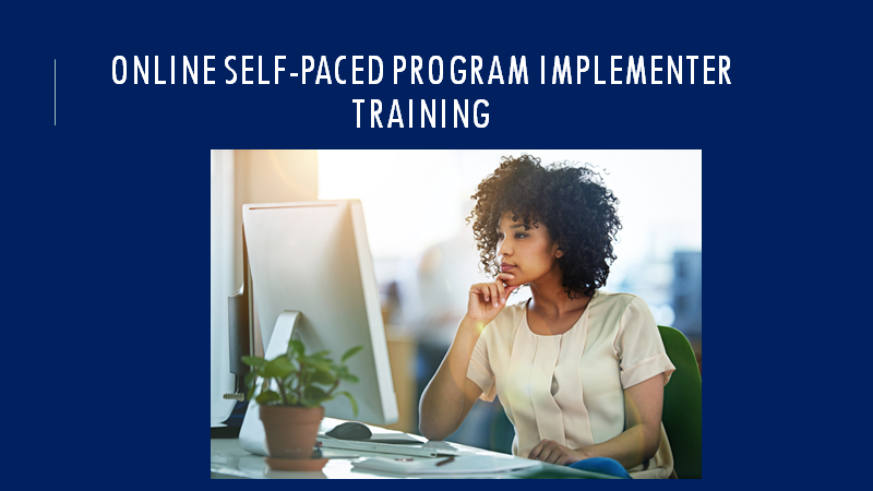 Online Self-Paced PPW Program Implementer Training